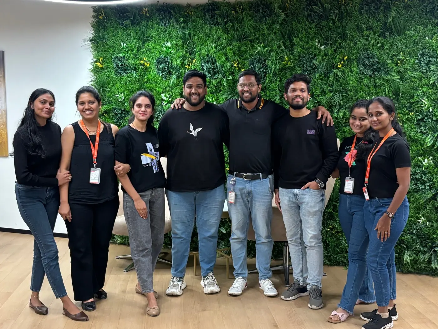 The Red Orange Technologies team at the office in Pune, India